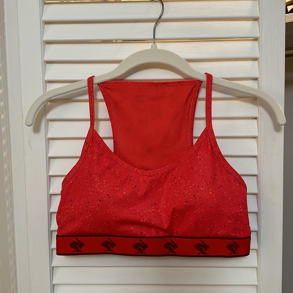 rabbit Strappy Pocket Bra - Hibiscus - M